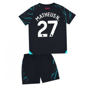 Manchester City Matheus Nunes #27 Dětské Alternativní dres komplet 2023-24 Krátký Rukáv (+ trenýrky)